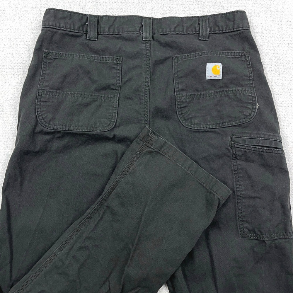 Carhartt Pants Men 36x34 Gray Rugged Flex Straight Leg Relaxed Duck Canvas Work